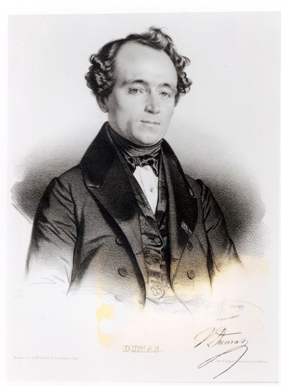 Porträt von Alexandre Dumas Fils (1824-95) von French School